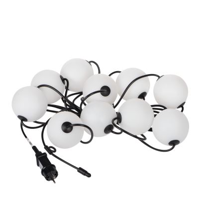 Corrente decorativa para exterior LED GRINALDA STONO 10xLED/10W/230V 6m IP67