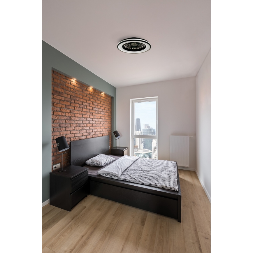 Iluminação de teto LED com regulação e ventoinha PLAVE LED/48W/230V 3000/4000/6500K + comando