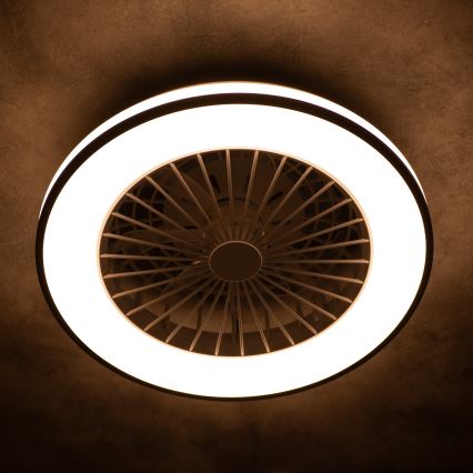 Iluminação de teto LED com regulação e ventoinha PLAVE LED/48W/230V 3000/4000/6500K + comando