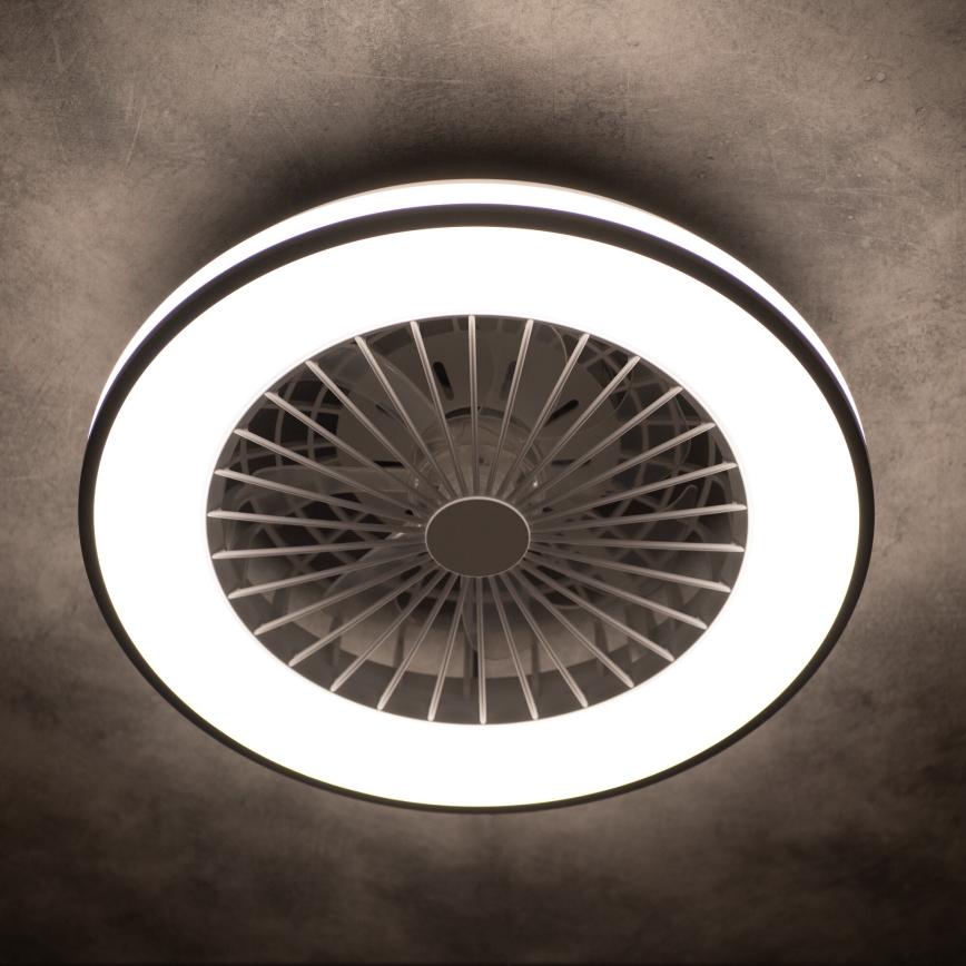 Iluminação de teto LED com regulação e ventoinha PLAVE LED/48W/230V 3000/4000/6500K + comando