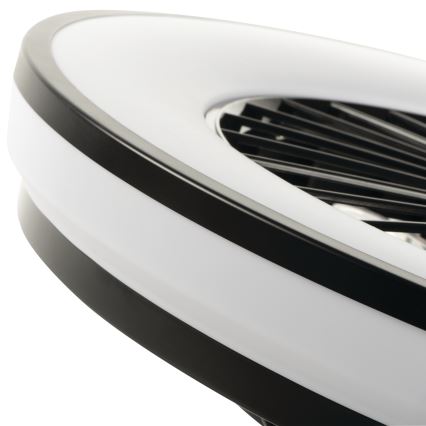 Iluminação de teto LED RGBW com regulação e ventoinha PLAVE LED/48W/230V 3000/4000/6500K + comando