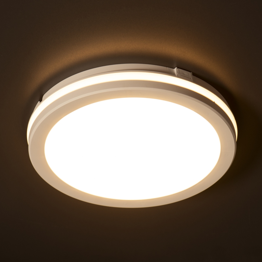 Iluminação de teto exterior LED BENO ECO LED/40W/230V 3000/4000/6500K diâmetro 40 cm IP65 branco