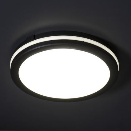 Iluminação de teto exterior LED BENO ECO LED/40W/230V 3000/4000/6500K diâmetro 40 cm IP65 preto