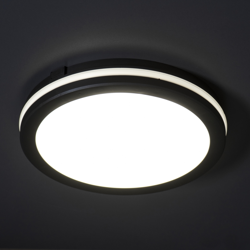 Iluminação de teto exterior LED BENO ECO LED/40W/230V 3000/4000/6500K diâmetro 40 cm IP65 preto