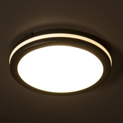 Iluminação de teto exterior LED BENO ECO LED/40W/230V 3000/4000/6500K diâmetro 40 cm IP65 preto