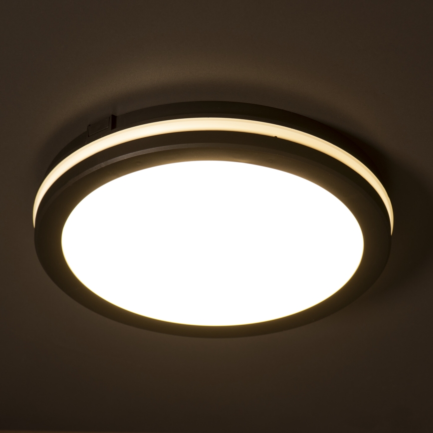 Iluminação de teto exterior LED BENO ECO LED/40W/230V 3000/4000/6500K diâmetro 40 cm IP65 preto