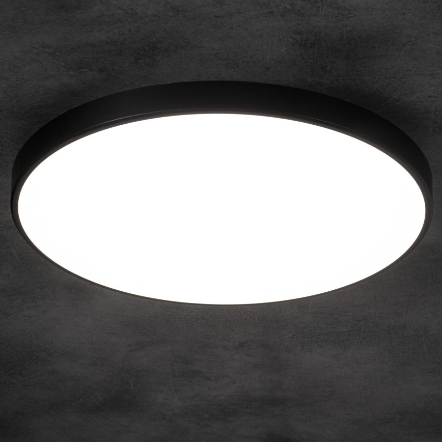 Iluminação de teto LED com regulação PLAFON LED/20W/230V 3000-6500K Wi-Fi preto