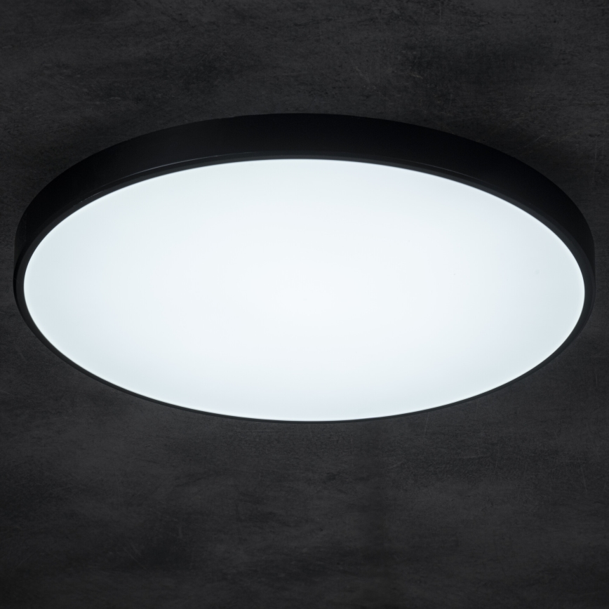 Iluminação de teto LED com regulação PLAFON LED/20W/230V 3000-6500K Wi-Fi preto