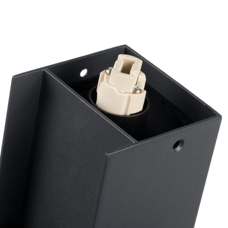 Candeeiro exterior DASTEN 1xG9/11W/230V 30 cm IP44 preto