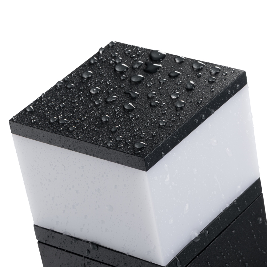 Candeeiro exterior com 2 tomadas DASTEN 1xG9/11W/230V 80 cm IP44 preto