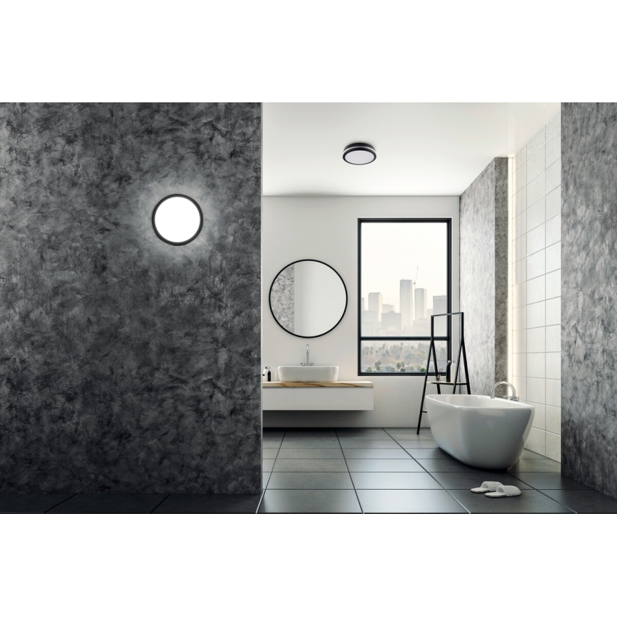 Iluminação de teto exterior LED com sensor de movimento BENO LED/12/18W/230V 3000/3500/4000K IP65 antracite redondo