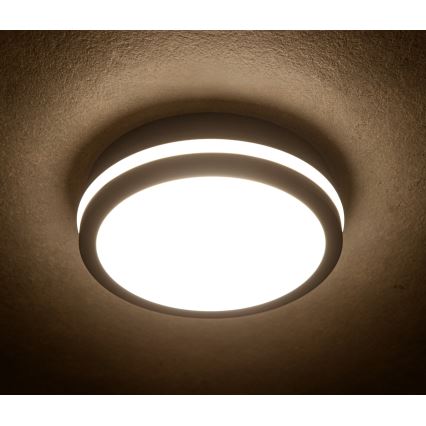 Iluminação de teto exterior LED com sensor de movimento BENO LED/12/18W/230V 3000/3500/4000K IP65 antracite redondo
