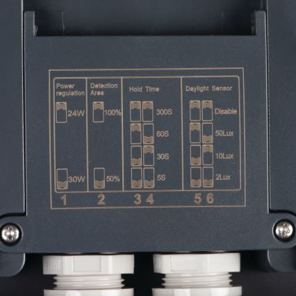 Iluminação de teto exterior LED com sensor de movimento BENO LED/12/18W/230V 3000/3500/4000K IP65 antracite redondo