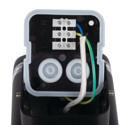 Iluminação de parede exterior ZEVI 2xGU10/10W/230V IP54 preto