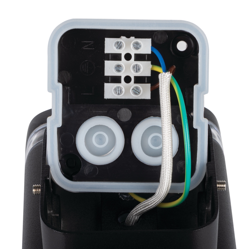 Iluminação de parede exterior ZEVI 2xGU10/10W/230V IP54 preto