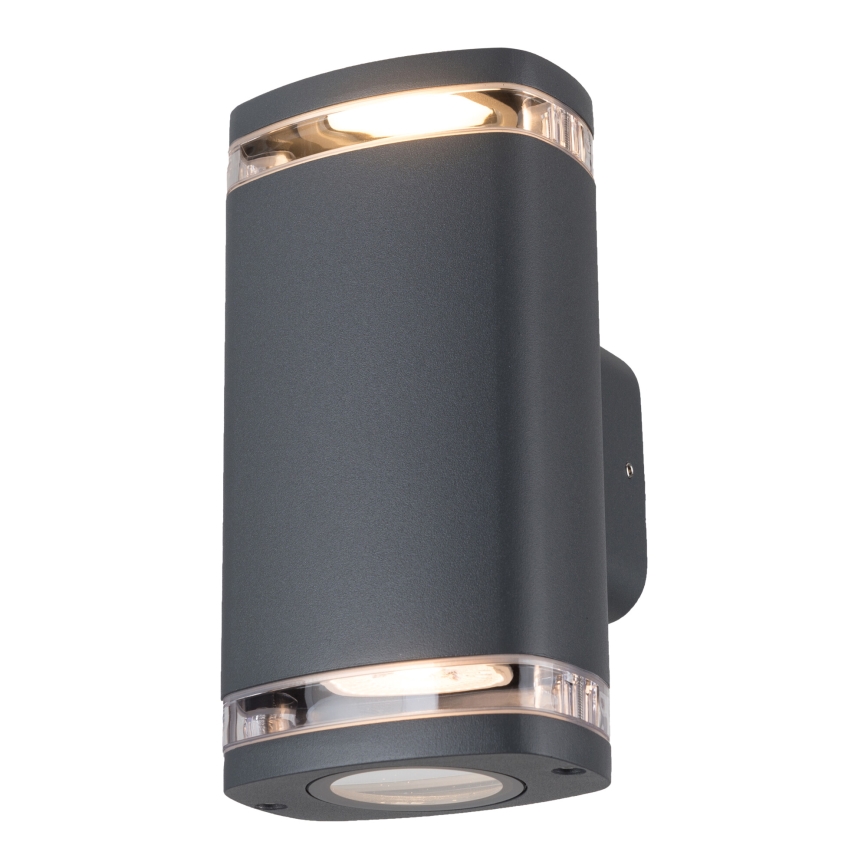 Iluminação de parede exterior ZEVI 2xGU10/10W/230V IP54 antracite