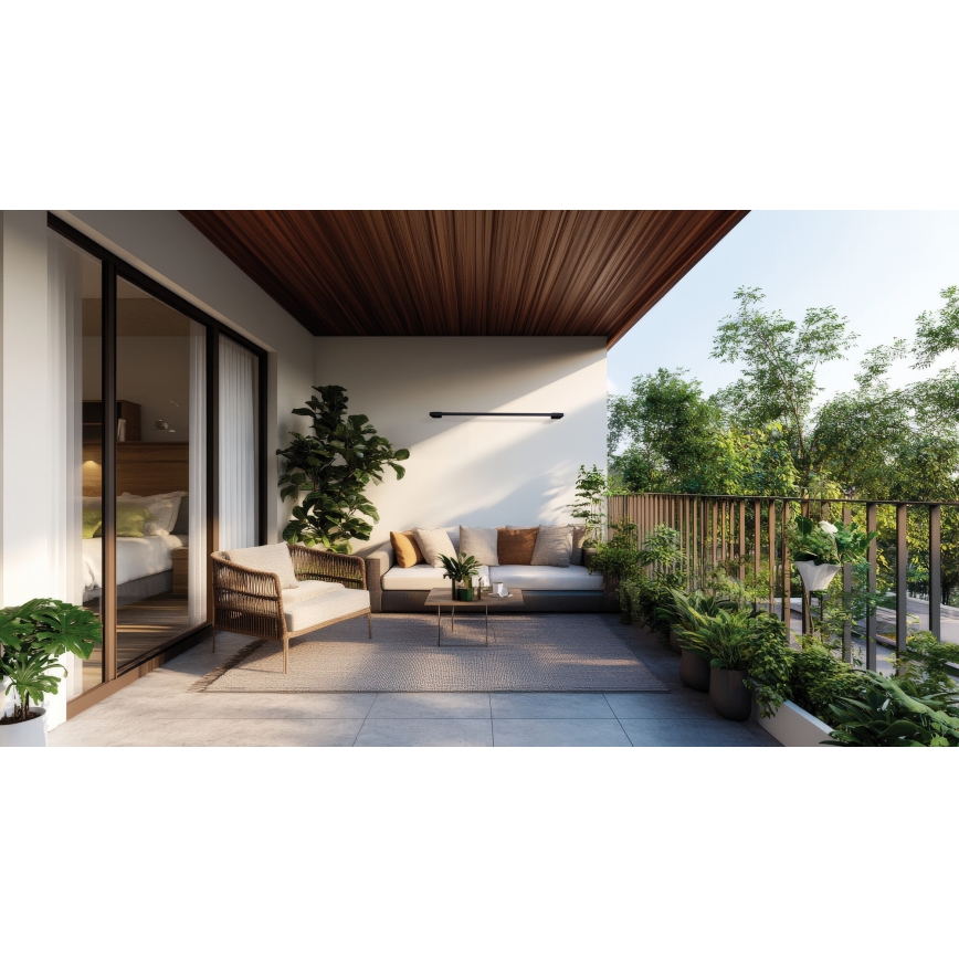 Iluminação de parede exterior LED YALTE LED/8W/230V 4000K IP54 preto