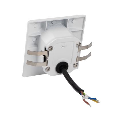 Luminária LED para escadas com sensor de movimento e de crepúsculo EXIN LED/2,5W/230V 3000K IP65 branco quadrado