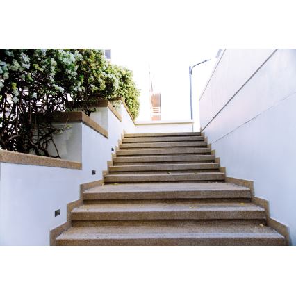 Luminária LED para escadas com sensor de movimento e de crepúsculo EXIN LED/2,5W/230V 3000K IP65 antracite quadrada