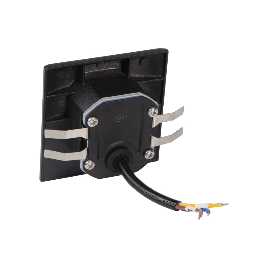 Luminária LED para escadas EXIN LED/2,5W/230V 4000K IP65 preta quadrada