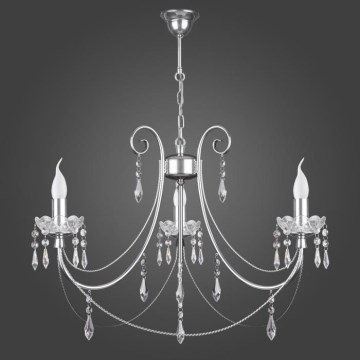 Kemar KN/3/CR - Candelabro CRISTAL 3xE14/60W/230V
