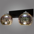 Kemar NP/K/2/D3 - Luz de parede KULE 3D 2xE27/60W/230V
