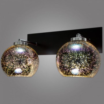 Kemar NP/K/2/D3 - Luz de parede KULE 3D 2xE27/60W/230V