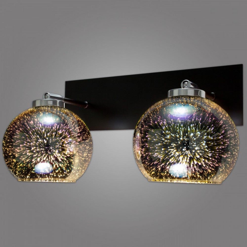 Kemar NP/K/2/D3 - Luz de parede KULE 3D 2xE27/60W/230V