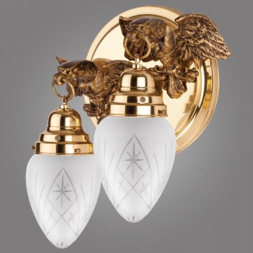 Kemar OK60/2 - Luz de parede OURO EAGLE 2xE27/60W/230V
