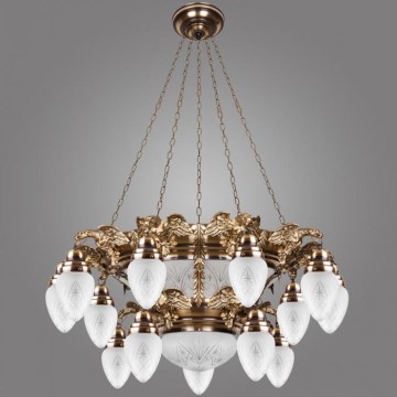 Kemar OW150/P - Candelabro OURO EAGLE 15xE27/60W + 6xE27/100W/230V