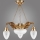 Kemar OW30 - Candelabro OURO EAGLE 3xE27/60W + 1xE27/100W/230V