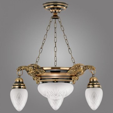 Kemar OW30/P - Candelabro OURO EAGLE 3xE27/60W + 1xE27/100W/230V