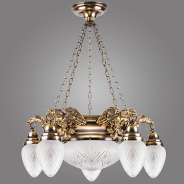 Kemar OW50/P - Candelabro EAGLE 5xE27/60W/230V + 1xE27/100W/230V
