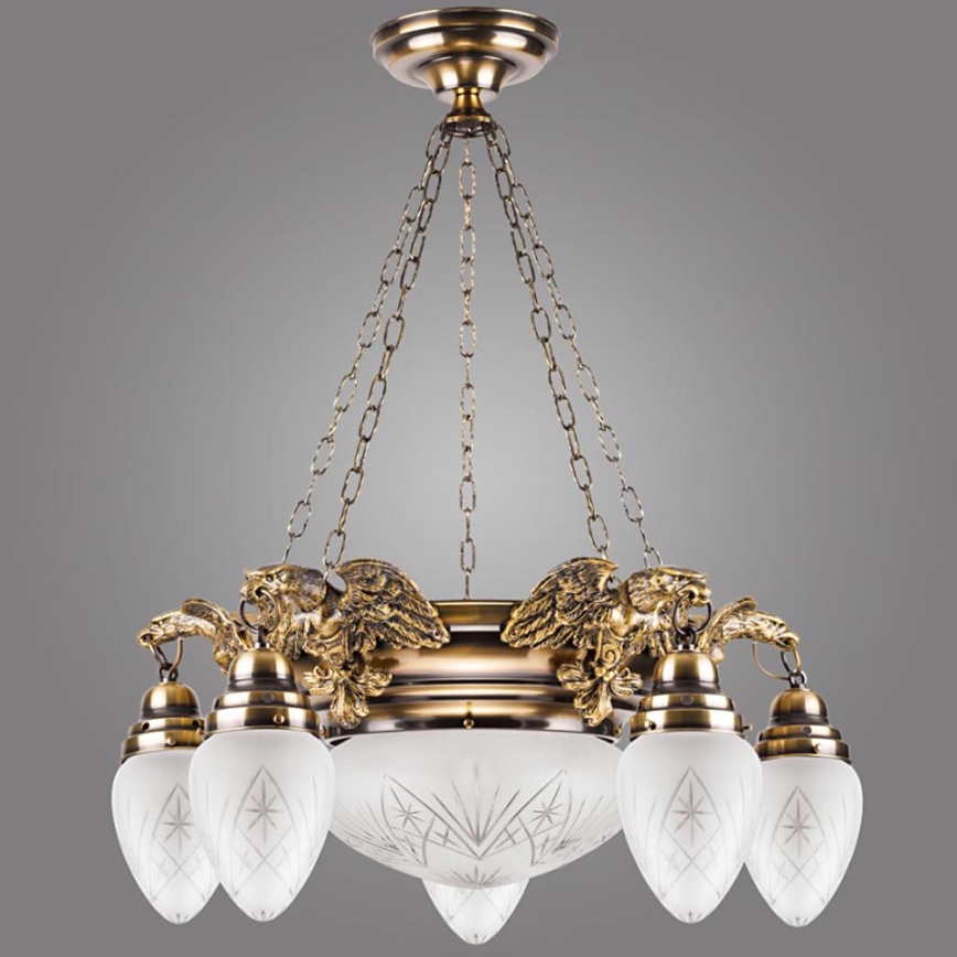 Kemar OW50/P - Candelabro EAGLE 5xE27/60W/230V + 1xE27/100W/230V