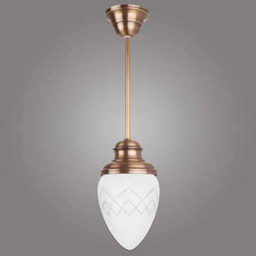 Kemar RI/1/M - Candelabro suspenso RINAMA 1xE27/60W/230V latão