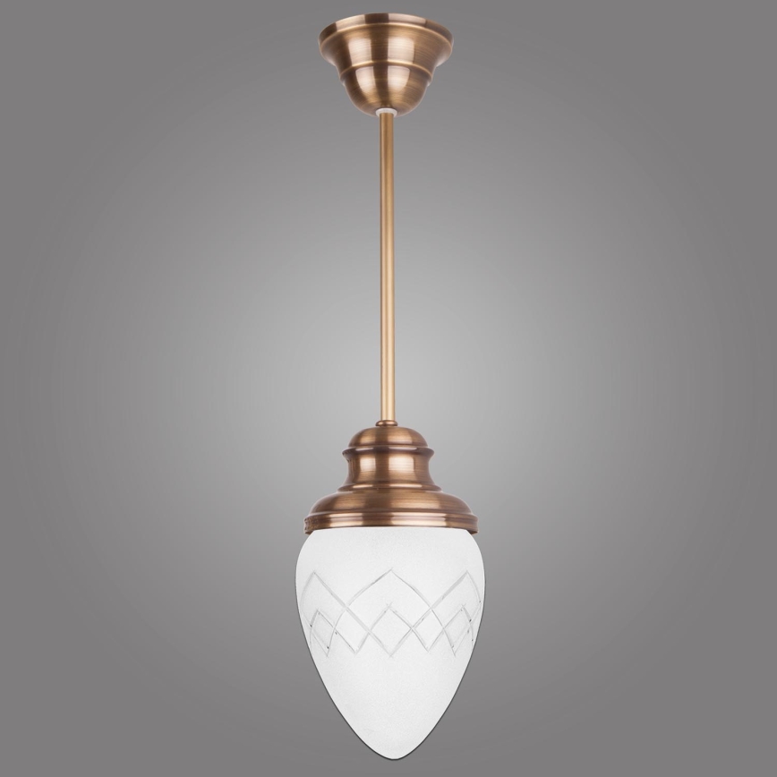 Kemar RI/1/M - Candelabro suspenso RINAMA 1xE27/60W/230V latão