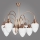 Kemar RI/8/M - Candelabro suspenso RINAMA 8xE27/60W/230V latão