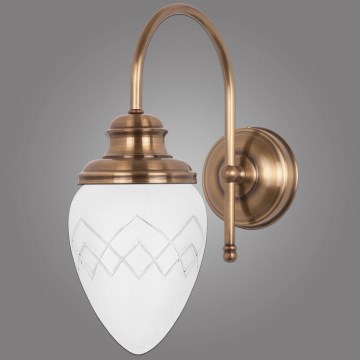 Kemar RI/K/1/M - Iluminação de parede RINAMA 1xE27/60W/230V latão