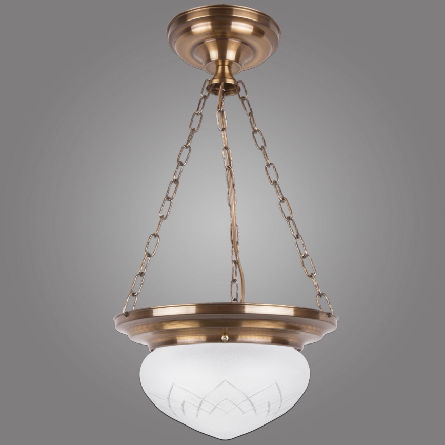 Kemar RI/PL/W/M - Candelabro suspenso RINAMA 1xE27/100W/230V latão