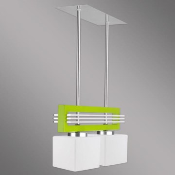Kemar SG/2/G/K - Luz pendente SANGA 2xE14/60W/230V
