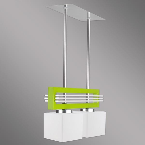 Kemar SG/2/G/K - Luz pendente SANGA 2xE14/60W/230V