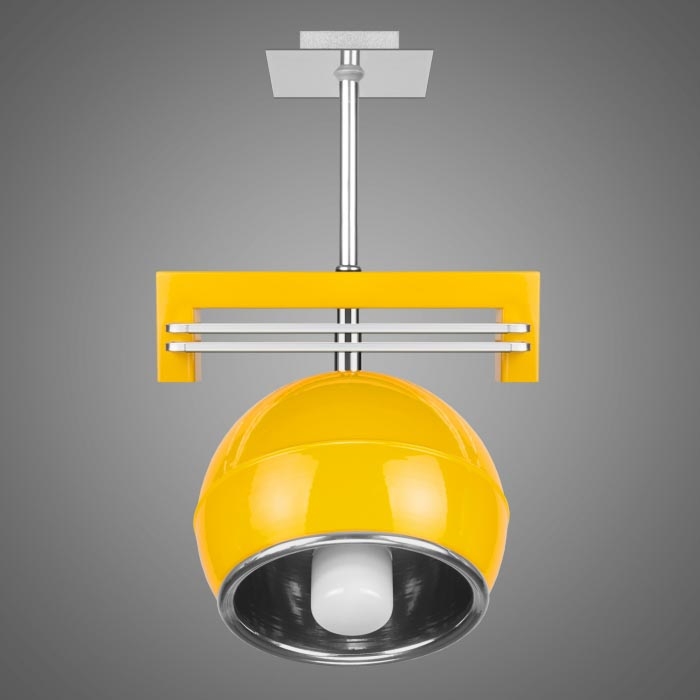 Kemar SG/KU/1/YL - Luz pendente QUARA 1xE27/60W/230V