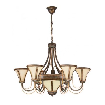 Kemar T/6 - Candelabro TANAJA 6xE14/60W+1xE27/100W verde