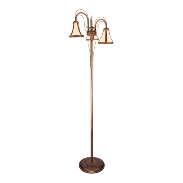 Kemar T/LS/3 - Candeeiro de chão TANAJA 3xE14/60W/230V vermelho