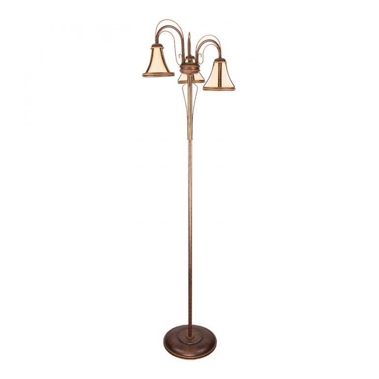 Kemar T/LS/3 - Candeeiro de chão TANAJA 3xE14/60W/230V vermelho