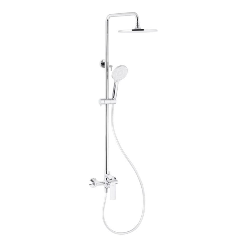 KFA Armatura 4426-910-00 - Conjunto de chuveiro com torneira AGAT cromado brilhante