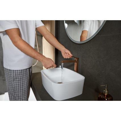KFA Armatura 4522-815-34 - Misturadora para lavatório + válvula de escoamento MALAGA 15,9 cm ouro rosa