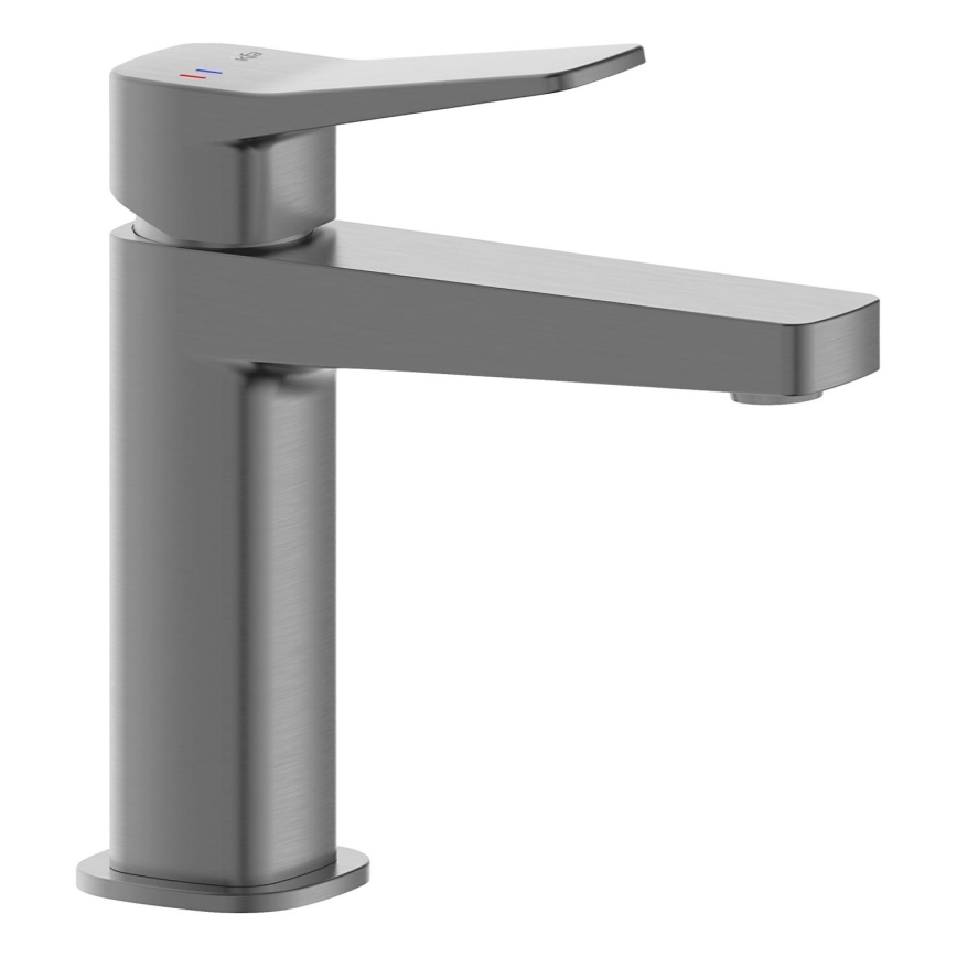 KFA Armatura 4522-815-61 - Misturador para lavatório + válvula de escoamento MALAGA 15,9 cm cinzento metálico