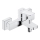 KFA Armatura 4524-010-00 - Misturador de banheira MALAGA, cromado brilhante