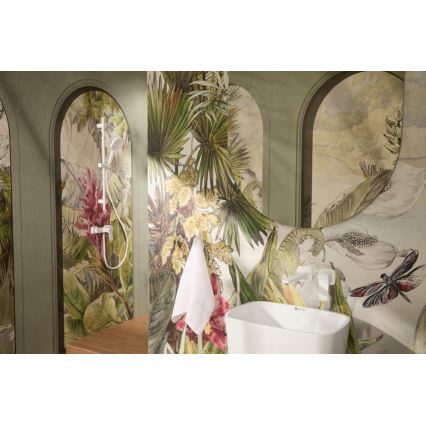 KFA Armatura 4526-010-44 - Misturador de duche MALAGA branco